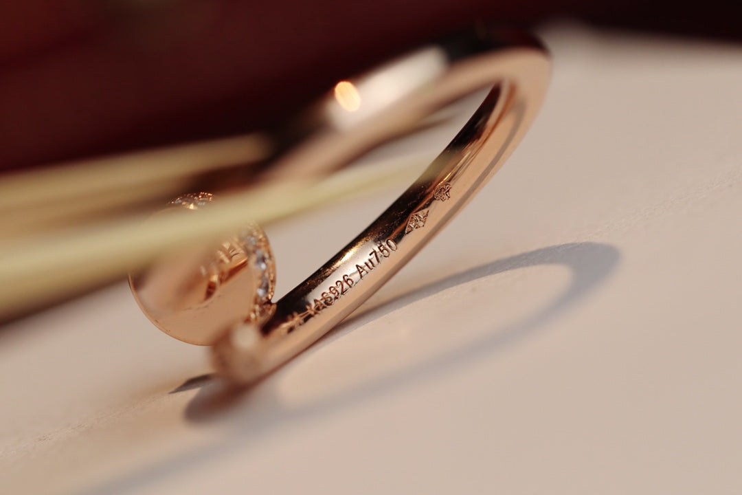 [Stars Jewelry]JUSTE RING 2.65MM PINK GOLD DIAMOND