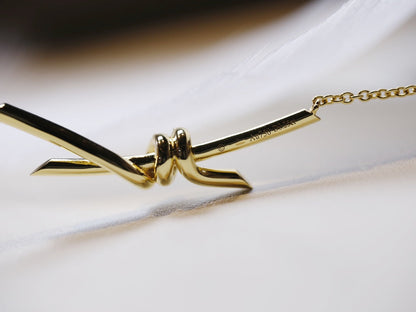 [Stellar jewels]KNOT NECKLACE GOLD DIAMONDS