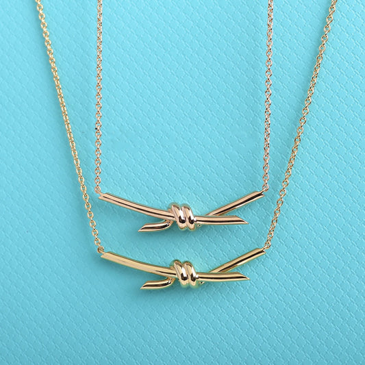 [Stellar jewels]KNOT NECKLACE GOLD