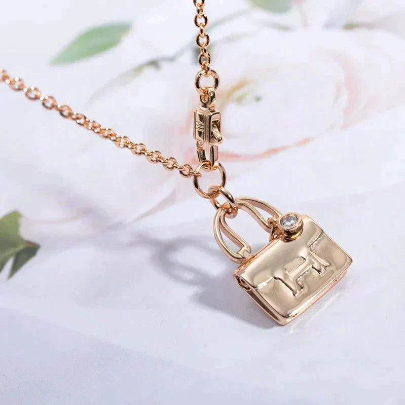 [Stars Jewelry]AMULETTE PEDANT ROSE GOLD NECKLACE