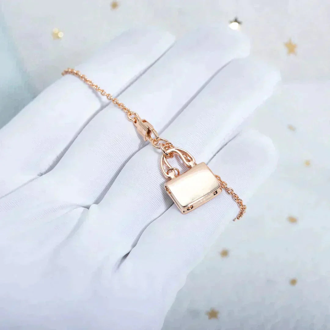 [Stars Jewelry]AMULETTE PEDANT ROSE GOLD NECKLACE