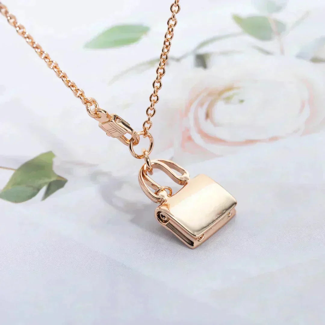 [Stars Jewelry]AMULETTE PEDANT ROSE GOLD NECKLACE