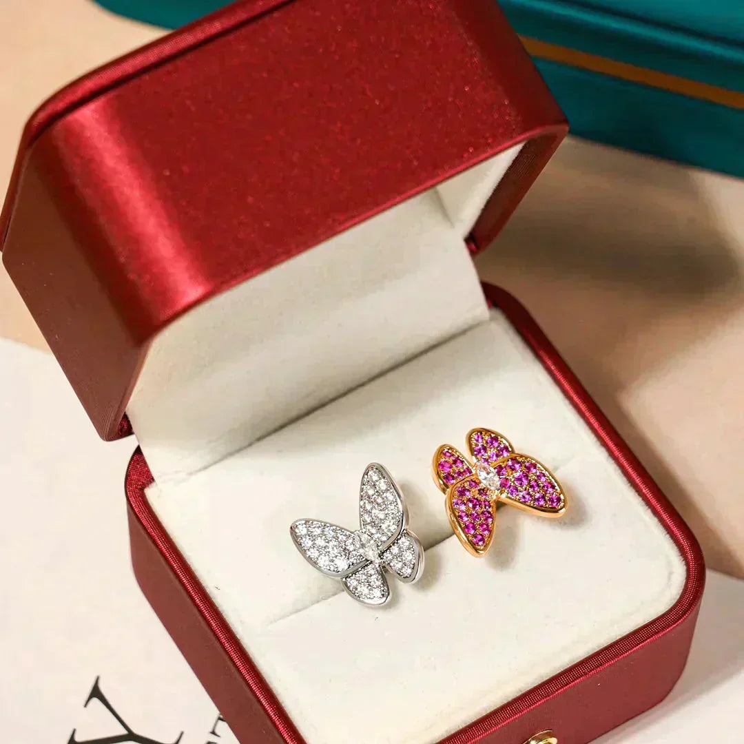 [Stars Jewelry]TWIN BUTTERFLY DIAMOND RING