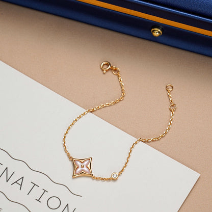 [Stars Jewelry]STAR 1 DIAMOND PINK GOLD BRACELET