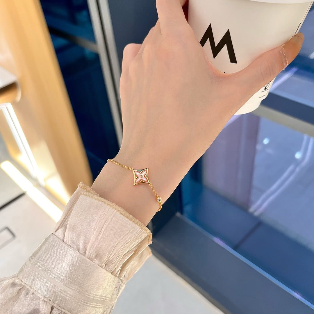 [Stars Jewelry]STAR 1 DIAMOND PINK GOLD BRACELET
