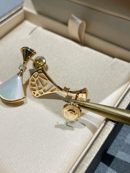 [Stars Jewelry]DREAM MOP 1 DIAMOND EARRINGS