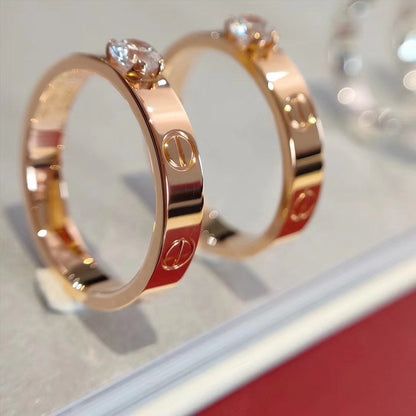 [Stars Jewelry]LOVE RING 3.6MM 1 BIG DIAMOND