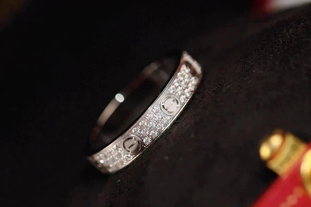 [Stars Jewelry]LOVE RING 3.6MM DIAMOND PAVED