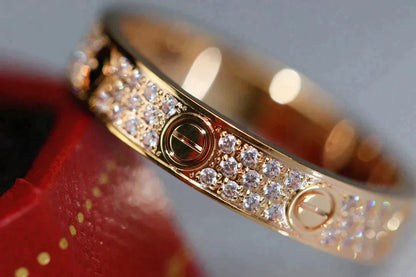 [Stars Jewelry]LOVE RING 3.6MM DIAMOND PAVED