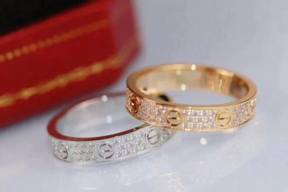 [Stars Jewelry]LOVE RING 3.6MM DIAMOND PAVED