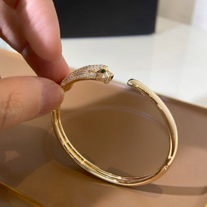 [Stars Jewelry]PANTHERE GOLD DIAMOND OPEN BRACELET
