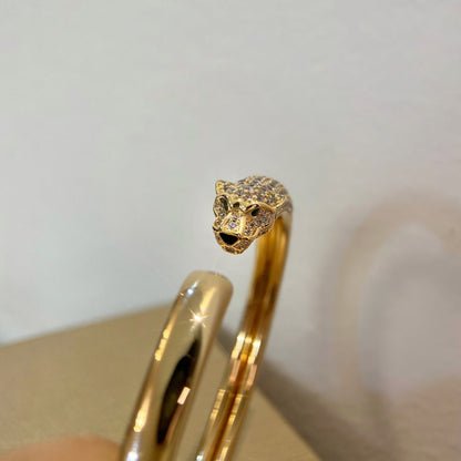 [Stars Jewelry]PANTHERE GOLD DIAMOND OPEN BRACELET