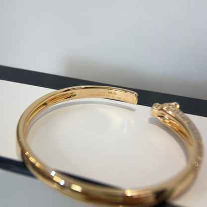 [Stars Jewelry]PANTHERE GOLD DIAMOND OPEN BRACELET