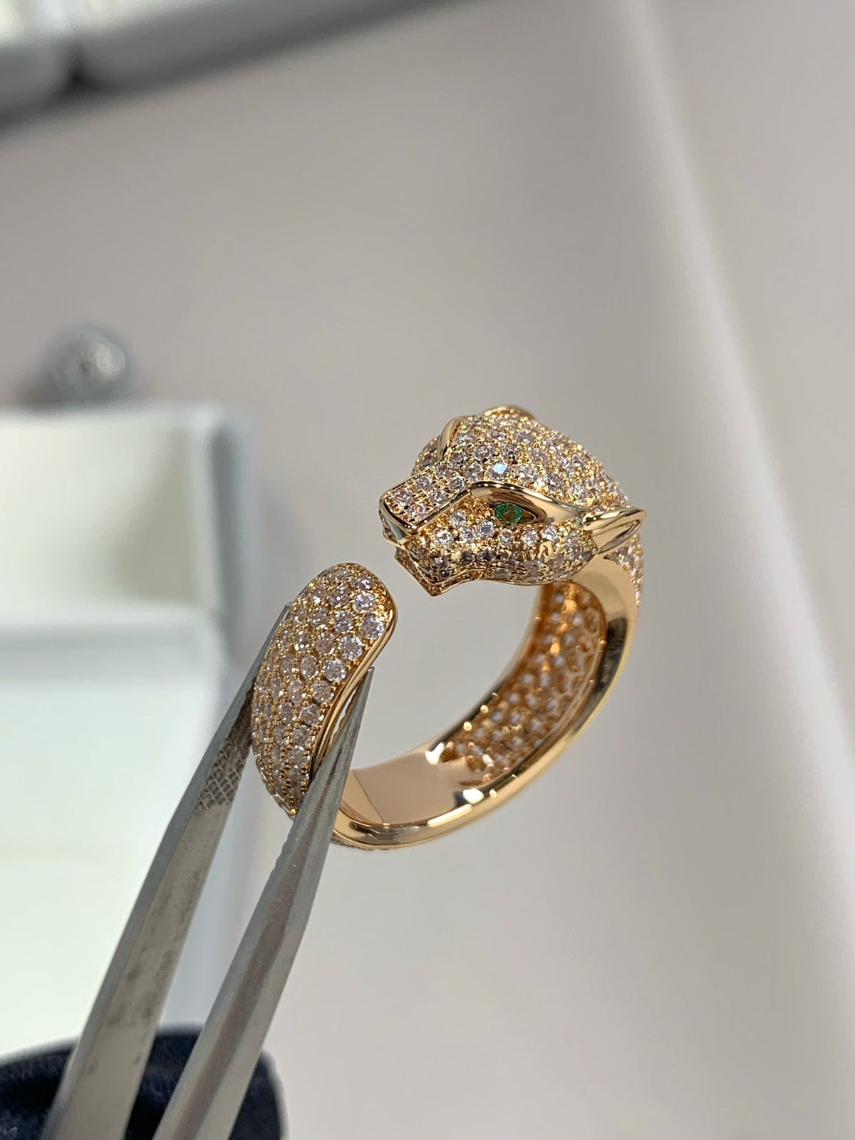 [Stars Jewelry]PANTHERE PINK GOLD DIAMOND RING
