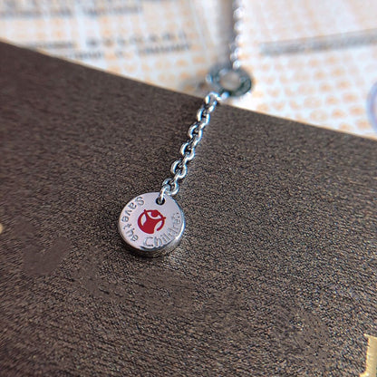 [Stars Jewelry]ZERO 1 BLACK CERAMIC SILVER NECKLACE