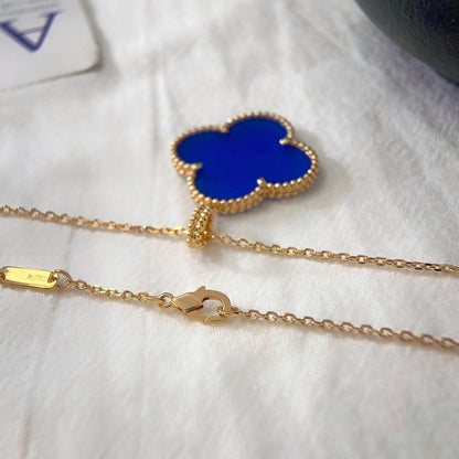 [Stars Jewelry]CLOVER 25MM NECKLACE TURQUOISE ROSE GOLD