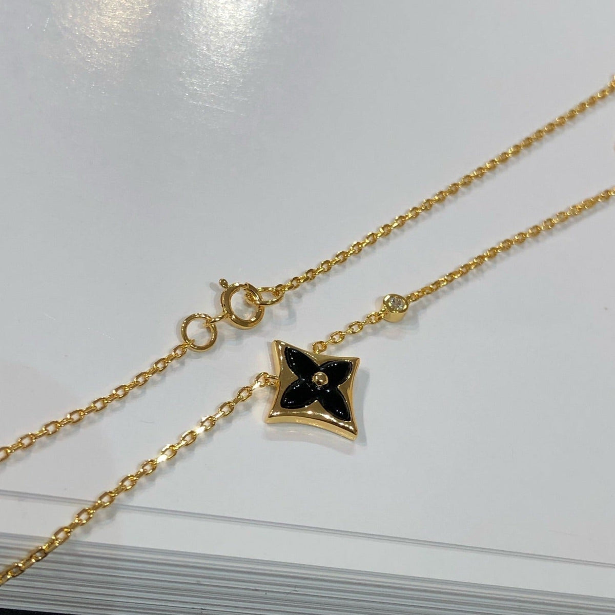 [Stars Jewelry]STAR BLACK MOP NECKLACE
