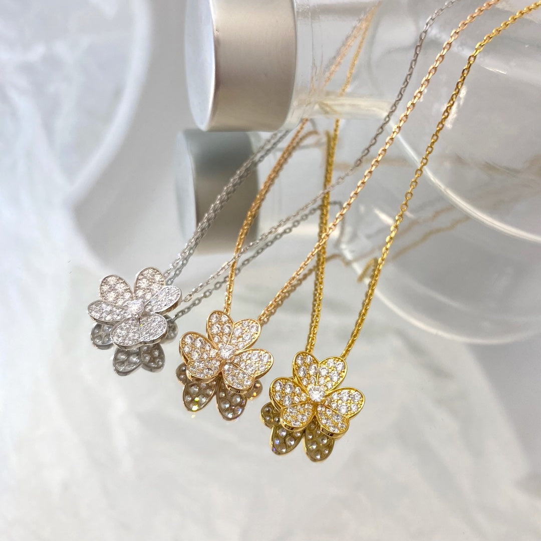[Stars Jewelry]FLOWER DIAMOND NECKLACE