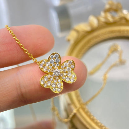 [Stars Jewelry]FLOWER DIAMOND NECKLACE