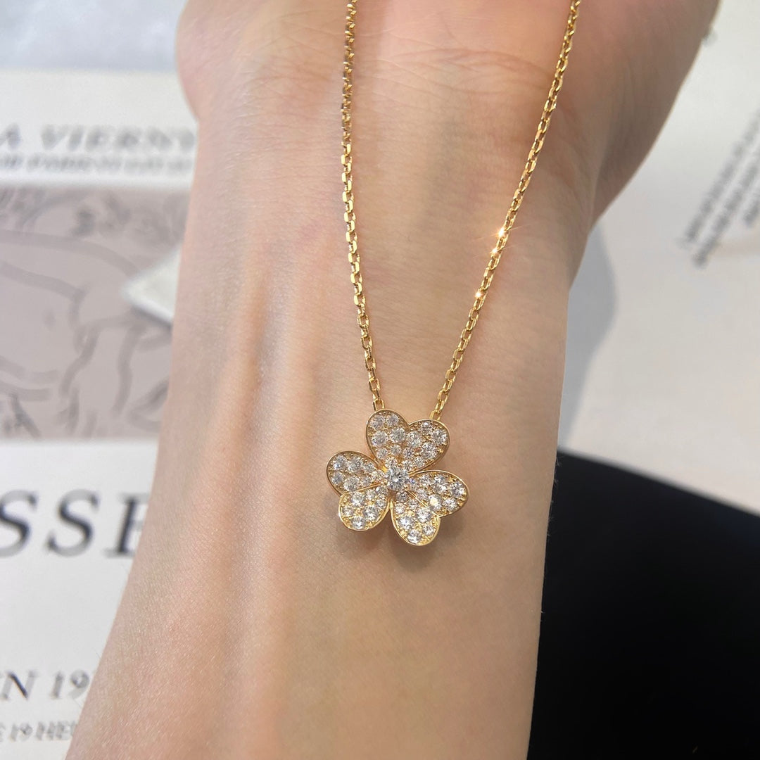 [Stars Jewelry]FLOWER DIAMOND NECKLACE