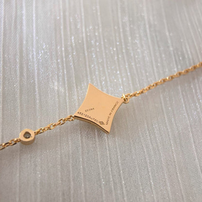 [Stars Jewelry]COLOR STAR PINK GOLD DIAMOND BRACELET