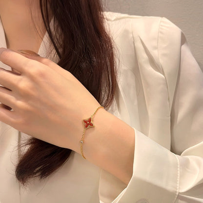 [Stars Jewelry]COLOR STAR CARNELIAN PINK GOLD DIAMOND BRACELET