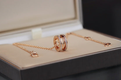 [Stars Jewelry]ZERO 1 PINK GOLD NECKLACE