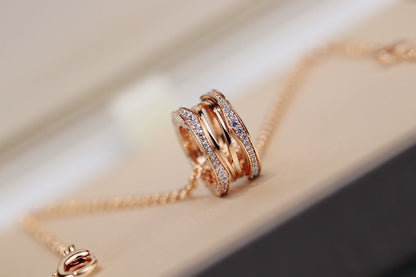 [Stars Jewelry]ZERO 1 PINK GOLD NECKLACE
