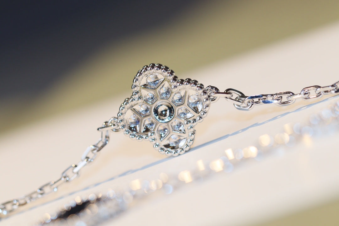 [Stars Jewelry]CLOVER 20 MOTIFS ONYX DIAMOND SILVER