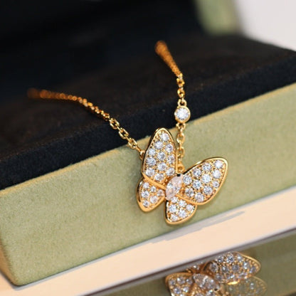 [Stars Jewelry]BUTTERFLY DIAMOND NECKLACE