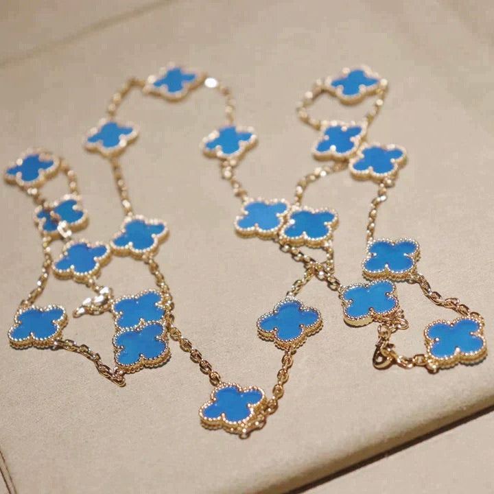 [Stars Jewelry]CLOVER 20 MOTIFS TURQUOISE GOLD