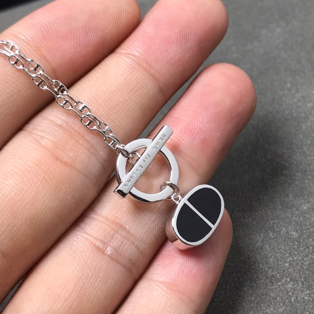 [Stars Jewelry]CHAINE VERSO BLACK CERAMIC  NECKLACE