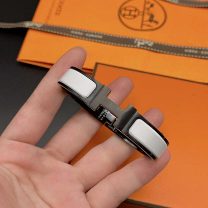 [Stars Jewelry]H BRACELET 12MM BLACK WHITE CERAMIC