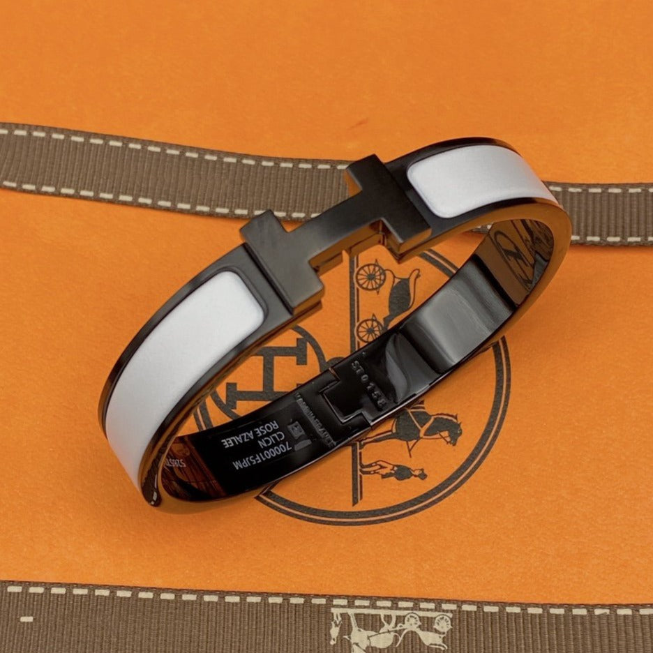 [Stars Jewelry]H BRACELET 12MM BLACK WHITE CERAMIC