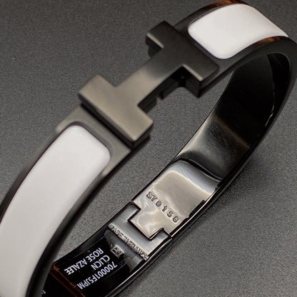 [Stars Jewelry]H BRACELET 12MM BLACK WHITE CERAMIC