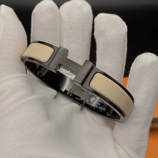 [Stars Jewelry]H BRACELET 12MM BLACK BEIGE CERAMIC