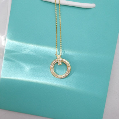 [Stellar jewels]T WIRE PEDANT DIAMOND NECKLACE