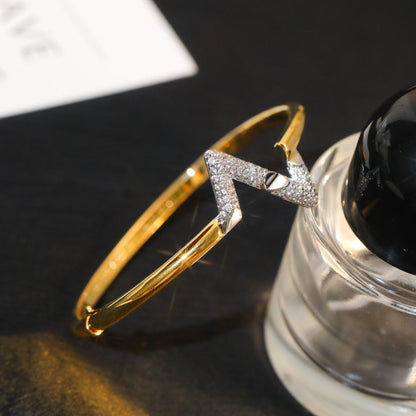 [Stars Jewelry]VOLTE UPSITE DOWN GOLD DIAMOND BRACELET