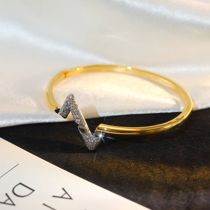 [Stars Jewelry]VOLTE UPSITE DOWN GOLD DIAMOND BRACELET