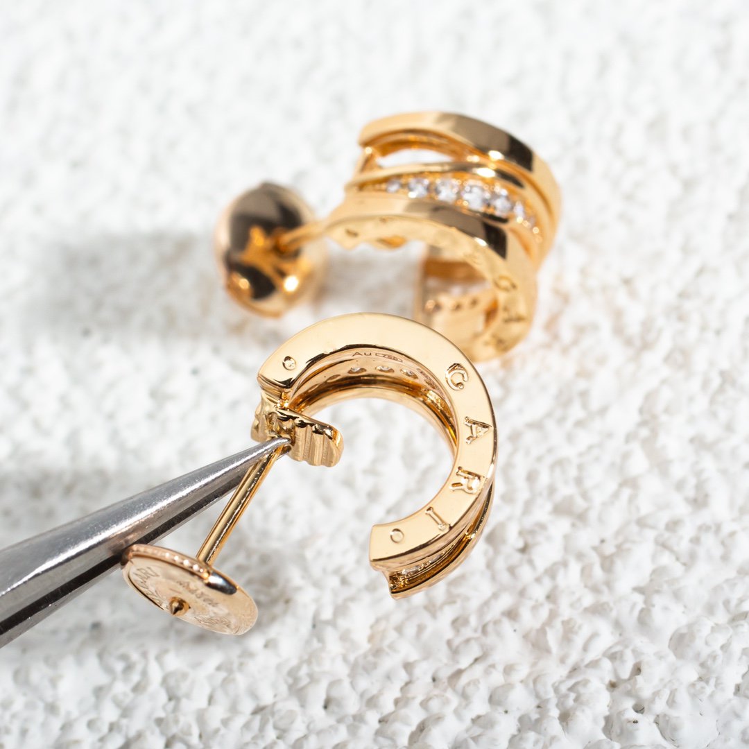 [Stars Jewelry]ZERO 1 PINK GOLD DIAMONDS EARRINGS
