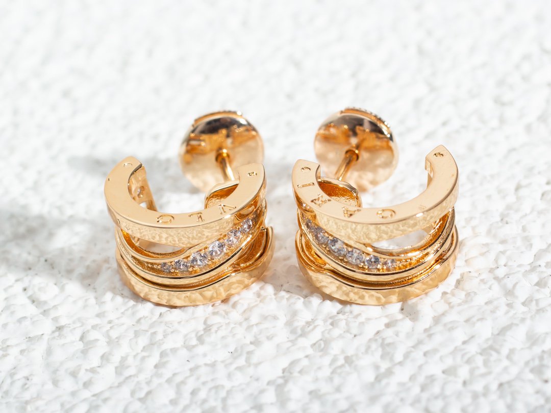 [Stars Jewelry]ZERO 1 PINK GOLD DIAMONDS EARRINGS