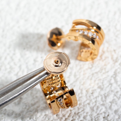 [Stars Jewelry]ZERO 1 PINK GOLD DIAMONDS EARRINGS