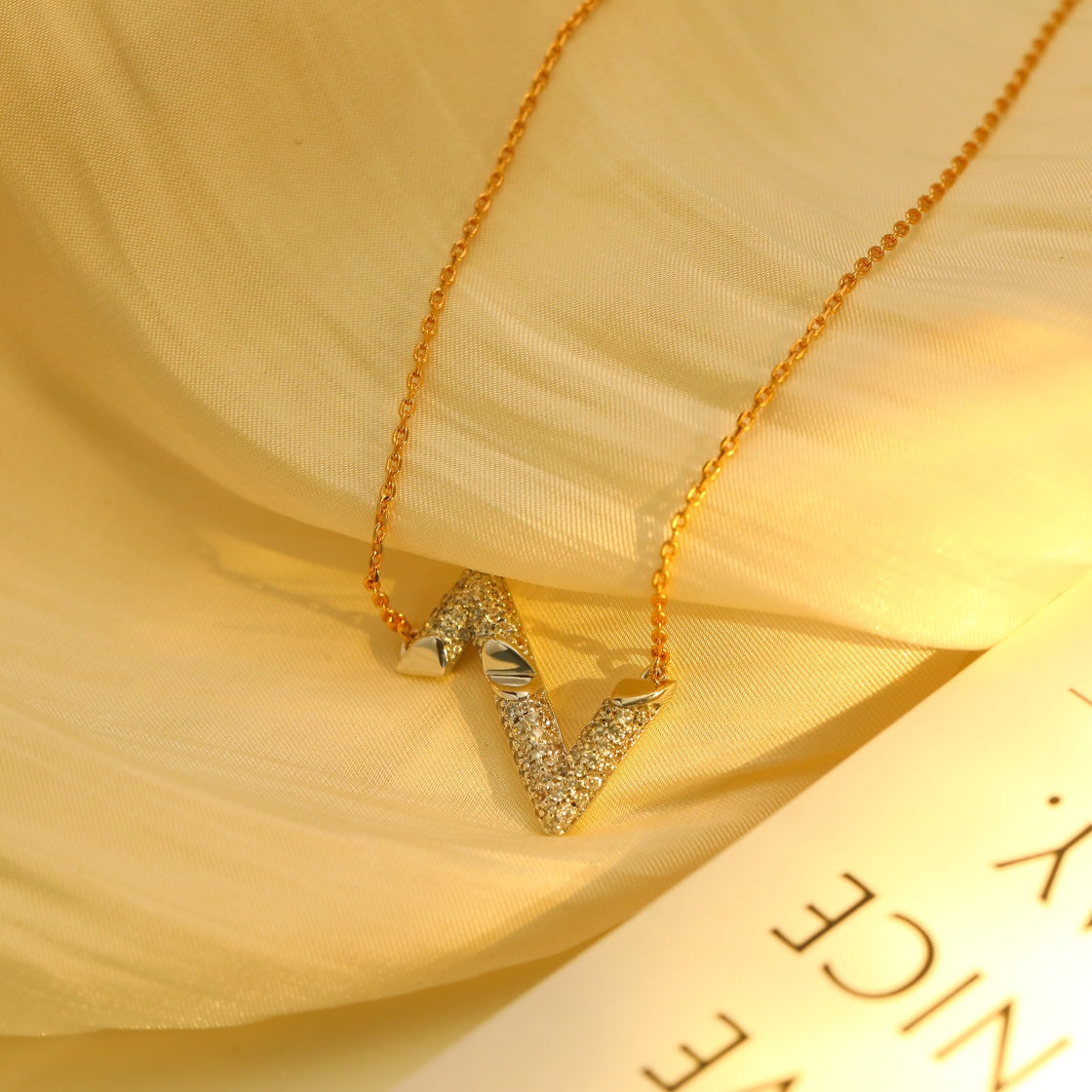 [Stars Jewelry]VOLT SILVER DIAMOND PEDANT NECKLACE