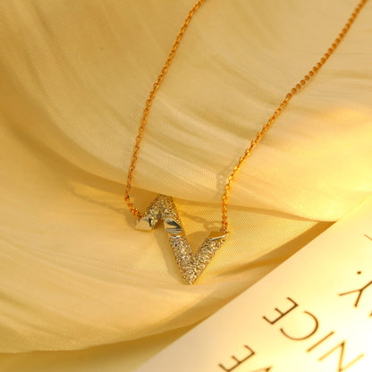 [Stars Jewelry]VOLT SILVER DIAMOND PEDANT NECKLACE