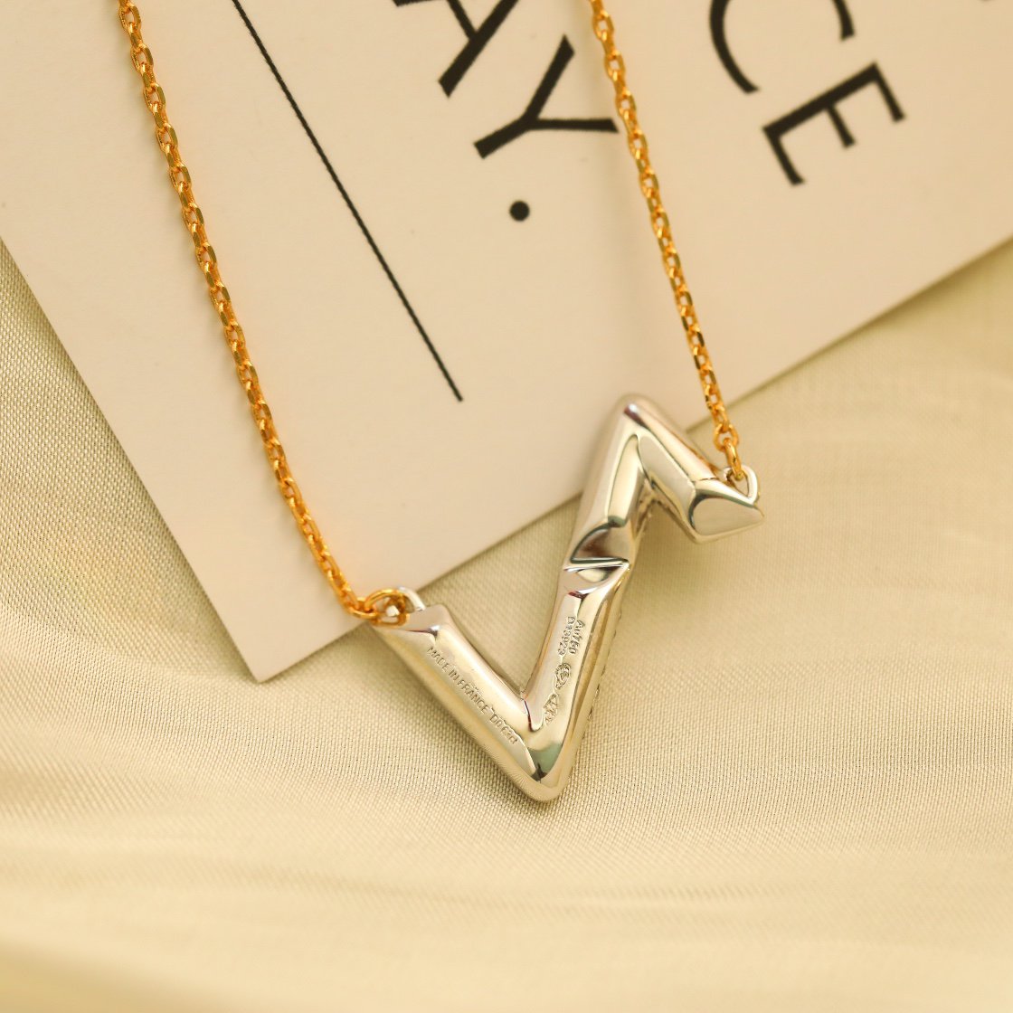 [Stars Jewelry]VOLT SILVER DIAMOND PEDANT NECKLACE