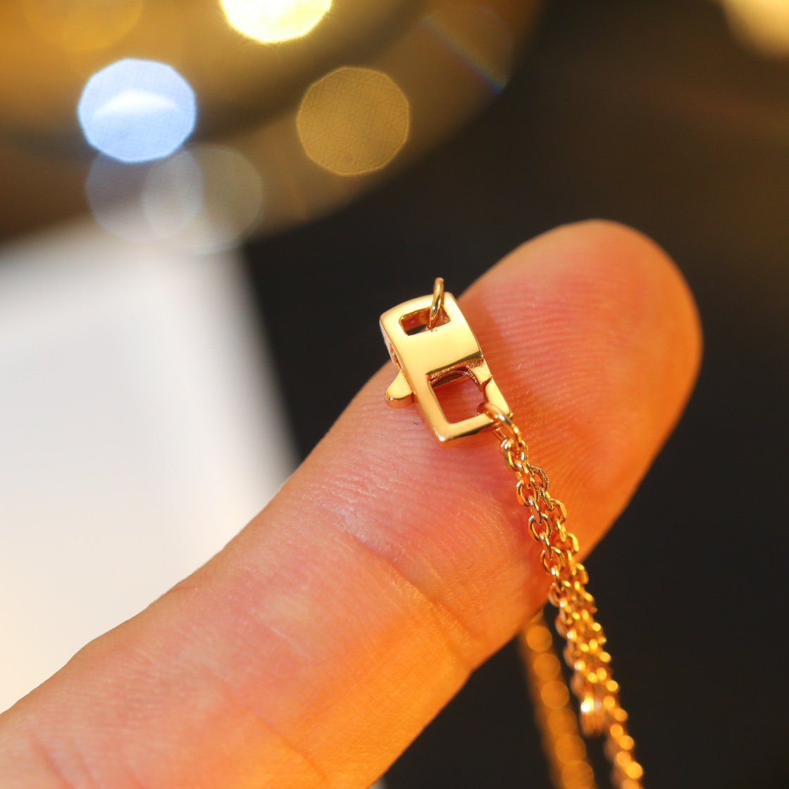 [Stars Jewelry]STAR AND SUN DIAMOND PINK GOLD NECKLACE