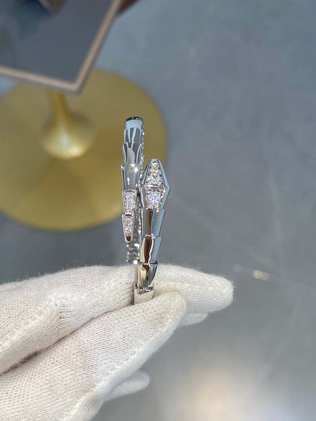 [Stars Jewelry]SERPENTI BRACELET DIAMONDS SILVER