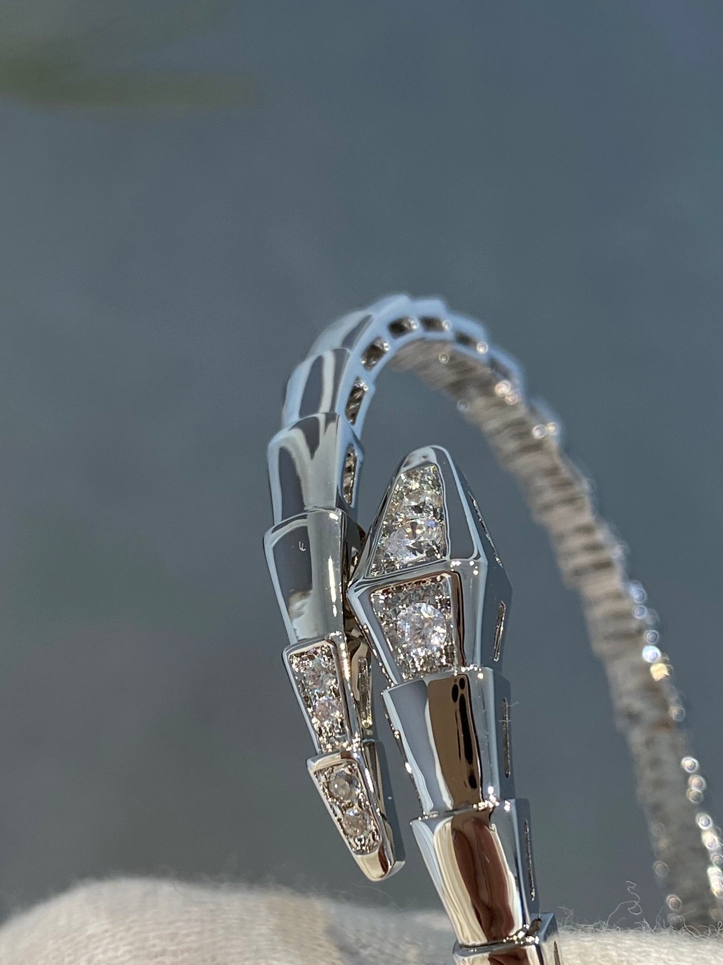 [Stars Jewelry]SERPENTI BRACELET DIAMONDS SILVER