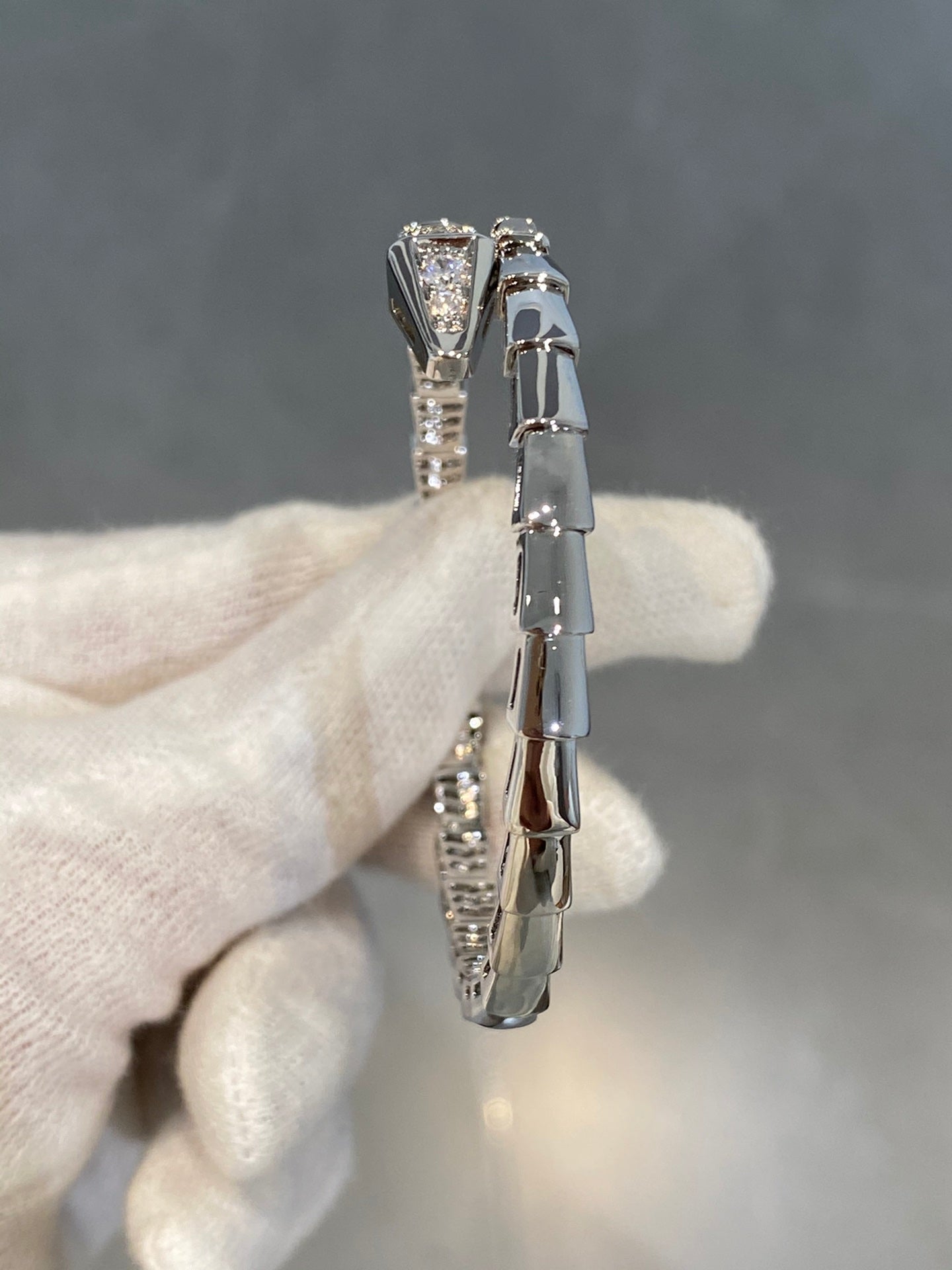 [Stars Jewelry]SERPENTI BRACELET DIAMONDS SILVER