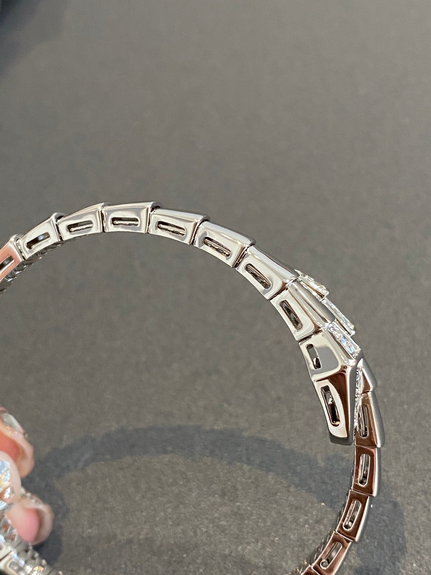 [Stars Jewelry]SERPENTI BRACELET DIAMONDS SILVER